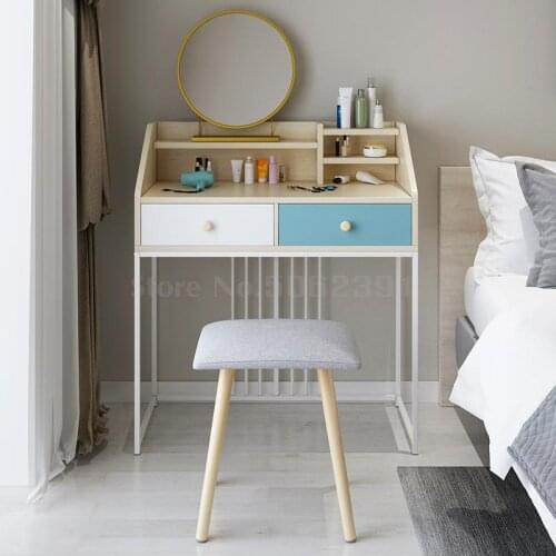 Nordic dressing table simple small apartment girls bedroom dressing table dormitory multi-function table