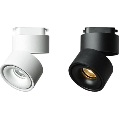 Foldable COB track light 7W 10W 12W 15W AC85-265V track spot light ceiling-mounted track light decorative shop clothing Store