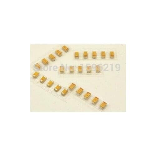 SMD Tantalum Capacitors Assorted Kit 11valuesx5pcs=55pcs 2.2UF-47UF 0805/1206 P / A TYPE smd Tantalum Capacitor Pack
