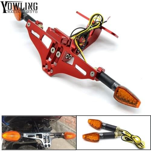 YOWLING For YAMAHA MT-07 MT 07 MT07 2014-2017 Motorcycle Accessories Fender Eliminator License Plate Holder LED Light 2017