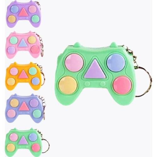 Fun Fidget Toys Memory Game Console Handheld Mini Game Console Relax Release Keychain Squishy Squeeze Anti-stress Gift