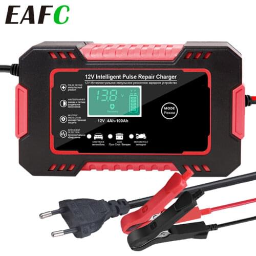 Digital LCD Car Battery Charger Full Automatic 12v Car Battery Charger Power Puls Repair Chargers Wet Dry Lead Acid