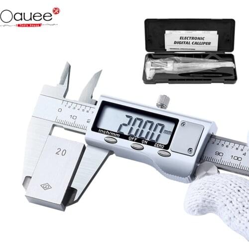 0-150mm Metal Caliper Stainless Steel Vernier Calipers Electronic Micrometer Ruler Depth Measuring Tool Gauge Instrument