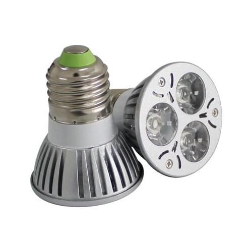10pcs/lot High Bright 9W (3x3W) E27 Warm White / White Dimmable Rotundity LED Spot Down Light Lamp Bulb