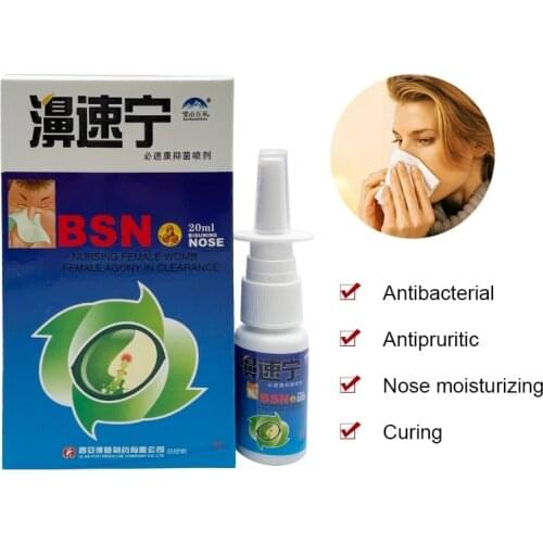 3PCS Herbal Nasal Spray Quickly Relieves Nasal Congestion/Runny Nose/Sneezing/Headache/Rhinitis/Sinusitis/Allergic Rhinitis