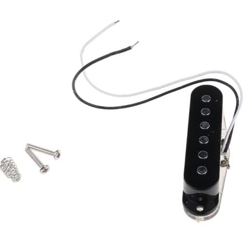 6 Strings Electric Guitar Pickups Single Coil Bass Black