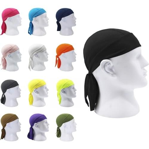 Quick Dry Pure Cycling Cap Head Scarf Summer Men Running Riding Bandana Headscarf Ciclismo Pirate Hat Hood Headband
