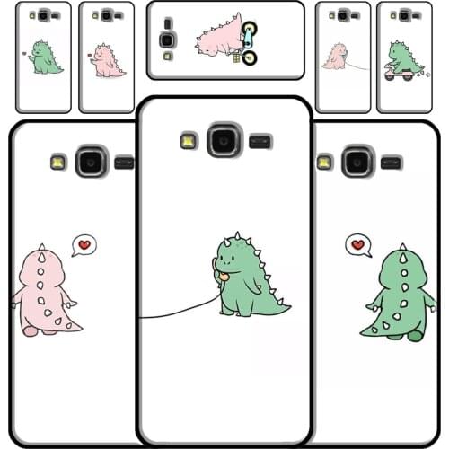 Cute Animal Couple Dinosaur Phone Case For Samsung Galaxy J1 J3 J4 J5 J6 J7 J8 2018 A7 A9 A6 A8 Plus A3 A5 2016 2017