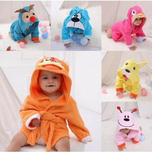 100pcs Hooded Animal model Baby Bathrobe/Cartoon Baby Spa Towel/Character kids bath robe/infant beach towels