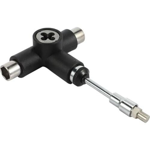 Skateboard Wrench Skateboard Repair Kit Semi-Automatic Tool Skate Board T-Shape Multifunctional Roller Skate Heavy Duty Wrench