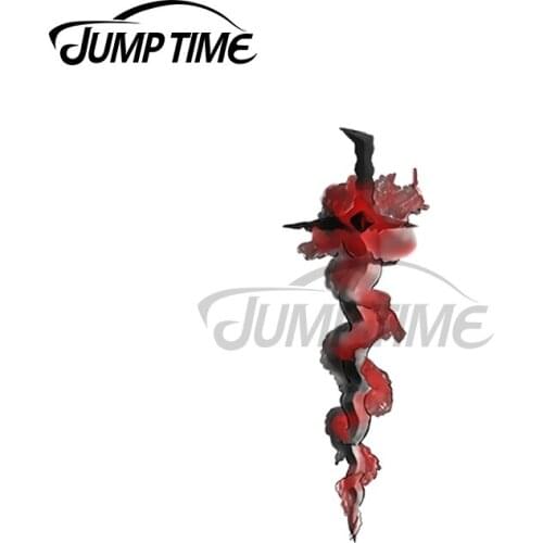 JumpTime 13 x 2.2cm Ruby Red Dagger Wheel of Time Decal Personality Refrigerator Car Stickers Waterproof Cartoon Vinyl Car Wrap