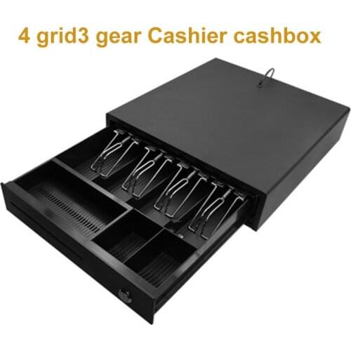 4 grids and 3 section cash register supermarket cash register box commercial cash register