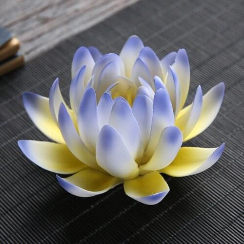 Ceramic White Lotus Incense Burner Home Decor Incense Stick Holder Handmade Buddhist Aromatherapy Censer Use In Office Teahouse