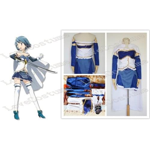 Puella Magi Madoka Magica Sayaka Miki Cosplay Costume Tailor made