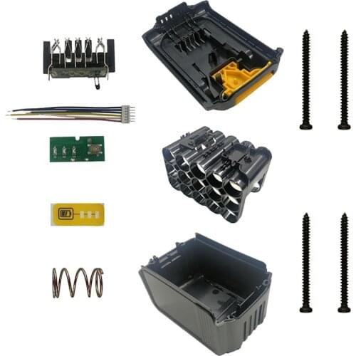 Hot DCB200 15X18650 Li-Ion Battery Plastic Case PCB Charging Protection Circuit Board Box for DeWalt 18V 20V DCB203 DCB204