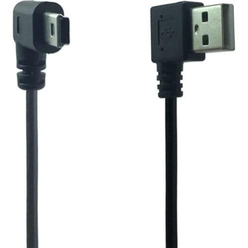Mini USB Cable Right Angle 90 Male to Male USB to USB Cable Sync Data Charge 0.2m