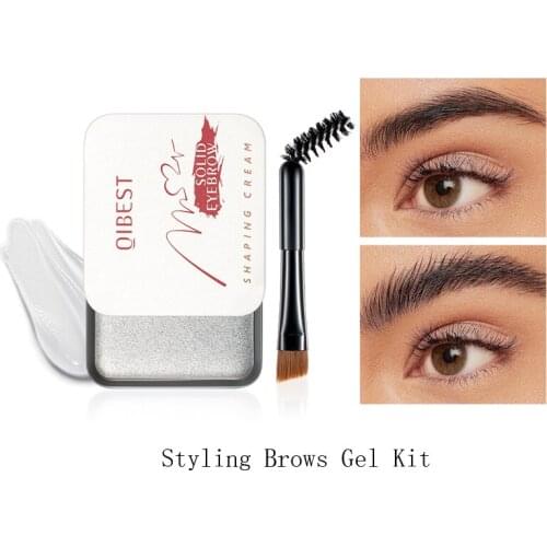 3D Eyebrow Setting Styling Balm Soap kit Long-lasting Transparent Shaping Gel Super Hot Tint Wild Stick Brows Comestic W/Brushes