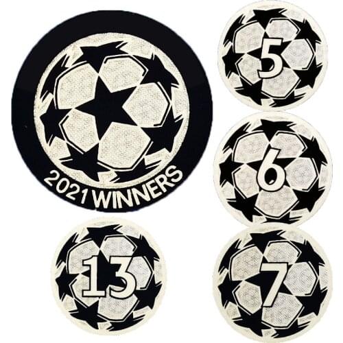 2021 WINNERS PATCH NEW VERSION STARS BALL FOR SOCCER 4 5 6 7 13 BALL BADGES