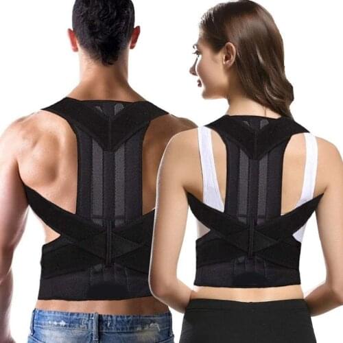 Neoprene Men Women Posture Corrector Adjustable Brace Supports Belt Prevents Slouching Shoulder Belt S-4XL Size