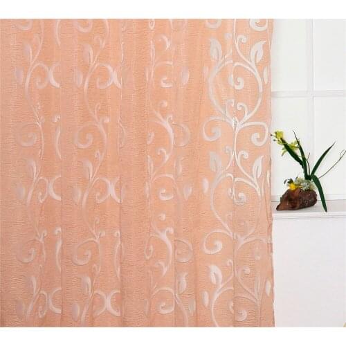 New Hot Sales Bubble Pattern Window sheers Home Decor Window Curtain Cut Flowers Window tulles 1pc