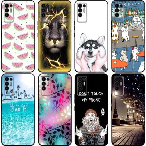 New TPU Silicon Coque Case for TECNO POVA 2 Anti Skid Full Protective Cover for Tecno Pova 2