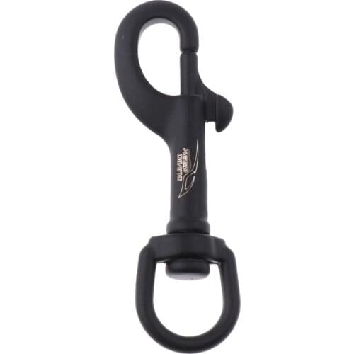 Scuba Diving Boat Marine Black Clip 316 Stainless Steel Swivel Eye Bolt Snap 75mm, 90mm