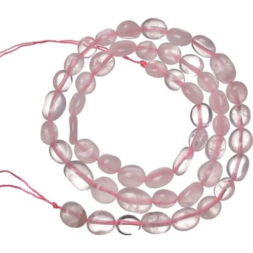 Pick Size 5-10mm Irregular Pink Crystal Beads For Diy Bracelets 16inch Fit Pretty Girls H719