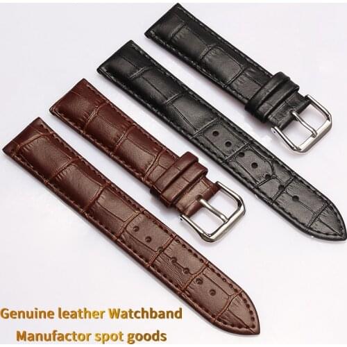 Genuine Leather Watchband Soft Calf Genuine Leather Watch Strap 20mm 22mm 24mm Watch Band for Tissot Seiko Accessories Wristband