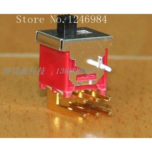 [SA]TS-7S -way gold-plated six foot two tranches are curved toggle switch slide switch Taiwan Deli Wei 5FD1 2.54--50pcs/lot