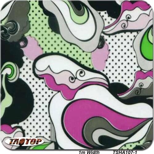 TAOTOP TSHA107-1 Size 1M*10M High Quality Flower pattern pva water transfer printing hydrographics film