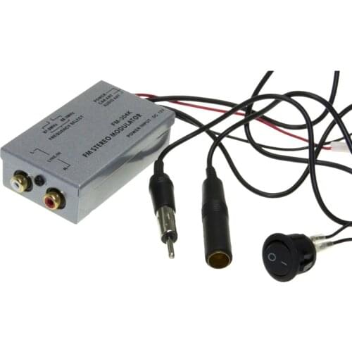 Universal Fm Modulator Stereo Mp3 Auto Antenne Kabel Car Radio Cinch Aux Adapter