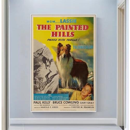 V0670 The Painted Hills Vintage Classic Movie Wall Silk Cloth HD Poster Art Home Decoration Gift