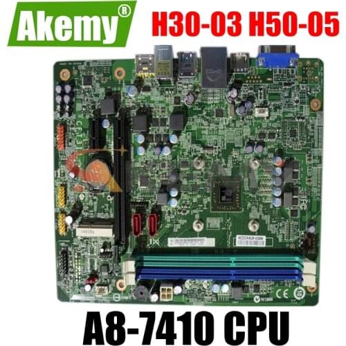 High Quality For Lenovo H30-03 H50-05 H3003 H5005 Desktop Motherboard 5B20H70485 A8-7410 CPU CFT3I1 100% Tested Fast Ship