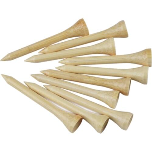 100Pcs Golf Tees Bamboo Tee Golf Balls Holder 4 Sizes Available Stronger than Wood Tees Drop Ship Golf Training Aids