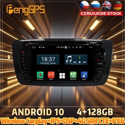 128G Android10 PX6 DSP For SEAT IBIZA 2011 2013 Car DVD GPS Navigation Auto Radio Stereo Video Multifunction CarPlay HeadUnit