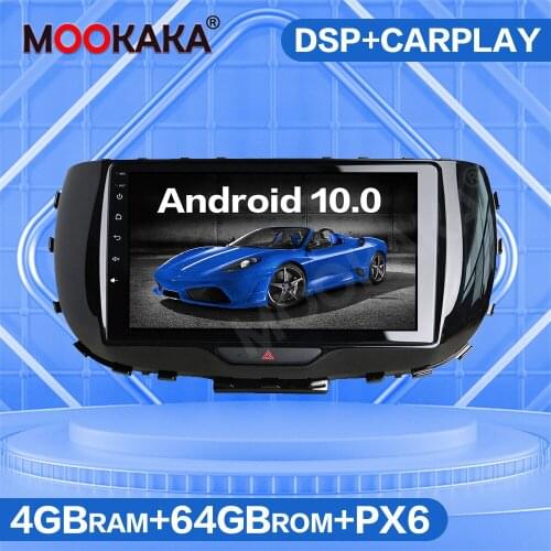 4G SIM LTE 4GB+64GB PX6 Android 10.0 Car Multimedia Player Radio For KIA SOUL 2019 2020 GPS Navigation Auto Stereo Head Unit DSP