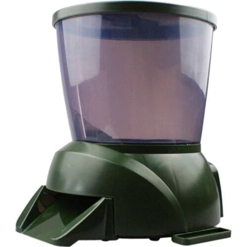 Automatic large-capacity feeding device regularly.Fish food storage dispenser.fi