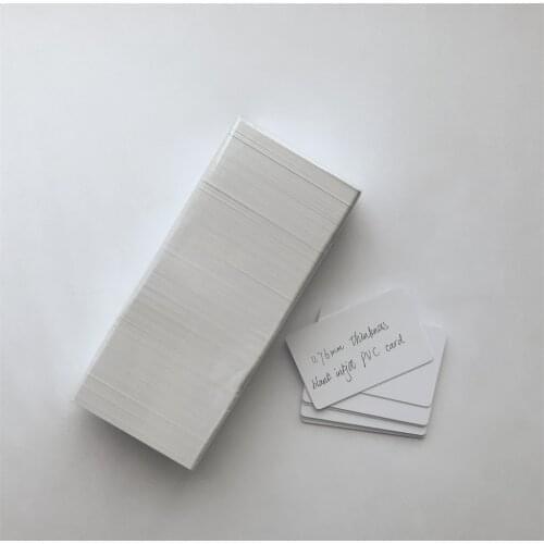 Free Shipping 100pcs Blank Inkjet PVC Card for Epson Printer T50 R230 R330 R290 L800 or Canon IP7420 IP4600