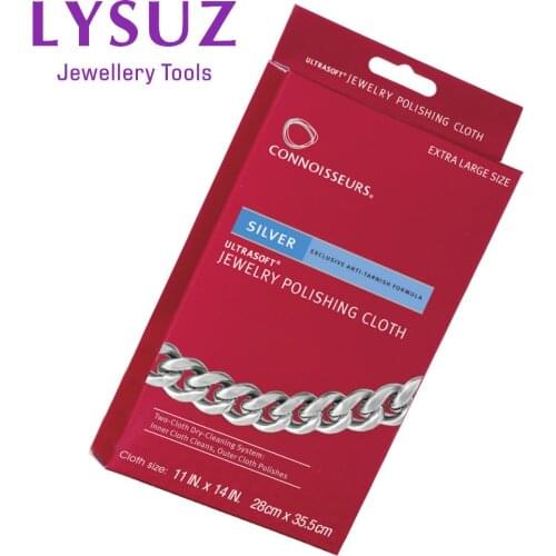 Connoisseurs UltraSoft Silver Jewelry Polishing Cloth Excellent For Cleaning Watches Natural Cotton Fibers