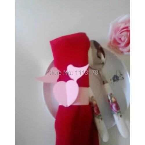 Cheap paper napkin ring napkin holder wedding pink bird napkin holders buckles Wedding Party Decorations