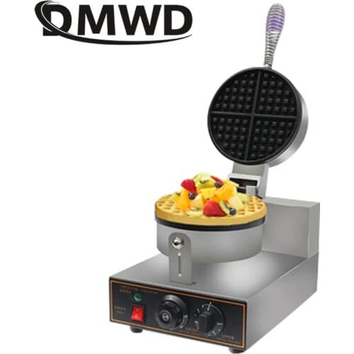 DMWD Commercial Stainless Steel Electric Egg cake muffin oven Waffle Maker waffle Muffin Baking machine non-stick 1000W 220V