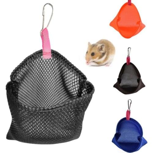 Dorakitten 1pc Solid Color Hangable Small Pet Summer Sleeping Bags Hanging Bed Mesh Breathable Bird Nest Hanging Hammock