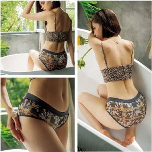 European And American Summer Breathable Cartoon Low Waist Womens Underwear Mesh Transparent Little Ladies Sexy Briefs