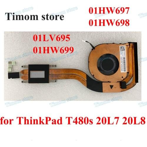 FRU PN 01HW697 01HW698 01LV695 01HW699 New Original CPU Cooling Integrated Graphics Heatsink for Lenovo ThinkPad T480s 20L7 20L8