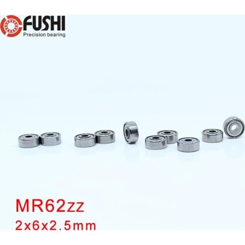 MR62ZZ Bearing 2*6*2.5 mm ABEC-5 (10PCS) Miniature MR62 ZZ Ball Bearings Chrome Steel Quality R-620 W52