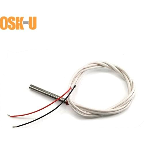 Constant Temperature PTC Heating Tube 8x50mm 5/12/24V Thermostatic PTC Heating Element Water-proof Tubular Heater Element