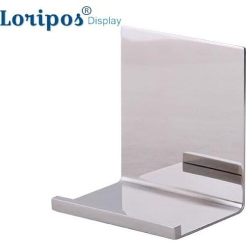 Desktop Metal Stainless Steel Wallet Display Rack Window Exhibition Shelf Purse Rack Organizer Stand Table Glasses Holder J Rack