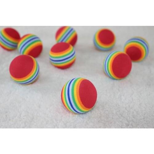 Pet Play Ball Safety Dog Cat Play Toys Colorful Ball for Pet Dog Play Kitten Puppy Toy 3 Sizes