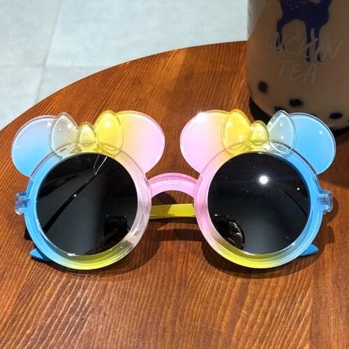 Rainbow Cat Fashion Eyesglasses Baby Cartoon Toys Sunshade Mirror For Boys Girls Children