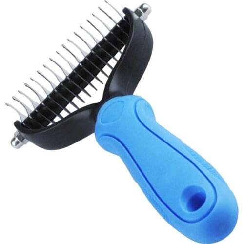 1PCS Stainless Double-sided Pet Cat Dog Comb Brush Professional Dogs Cats Removal Comb Pet Fur Knot Cutter Pet Grooming Products